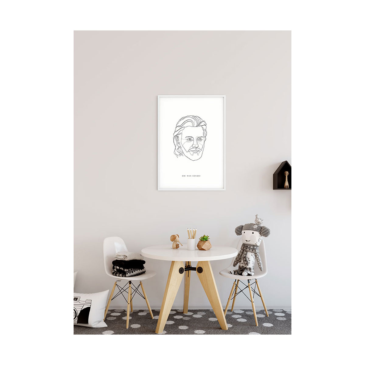 Komar  Wandbild Star Wars Classic Force Faces Obi Wan 30x40 cm Bild 4