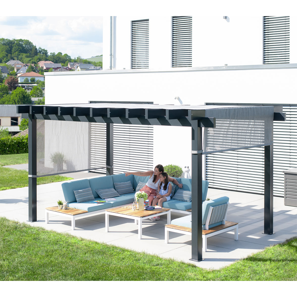 Sojag Pavillon Pergola Yamba 1016 295x495x252,6cm Anthrazit Bild 4