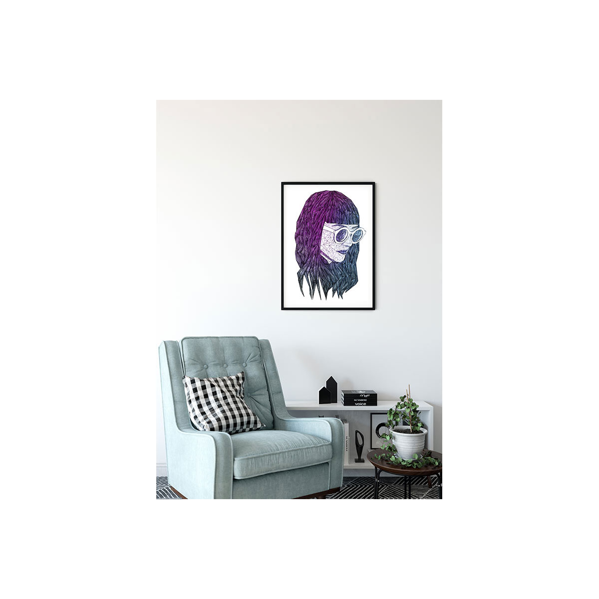 Komar  Wandbild Grid Violet 40x50 cm Bild 5