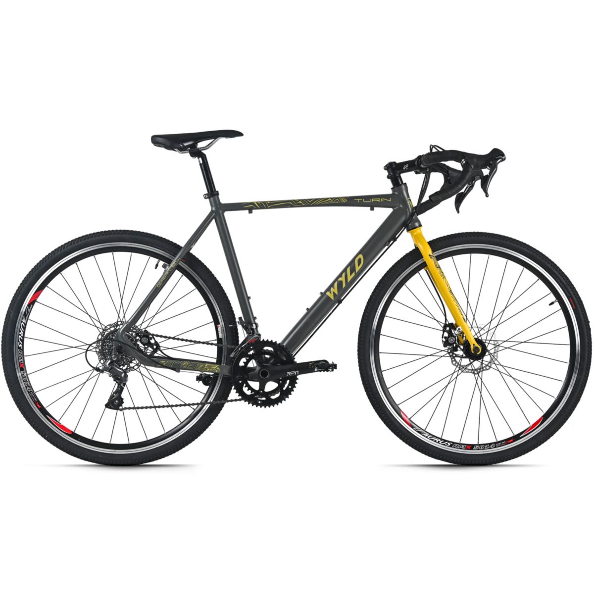 WYLD Gravelbike 28'' Turin Grau-Gelb 16 Gänge RH 56 cm