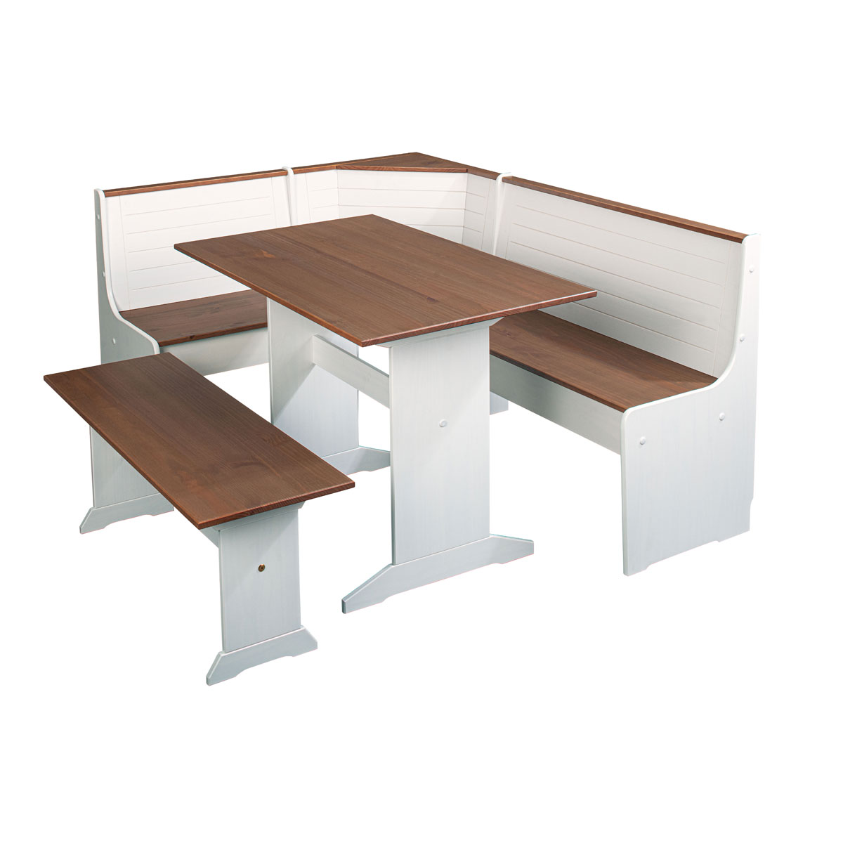 Inter Link Sitzbank „Westerland“, 32,2 cm, weiß-sepia Bild 3