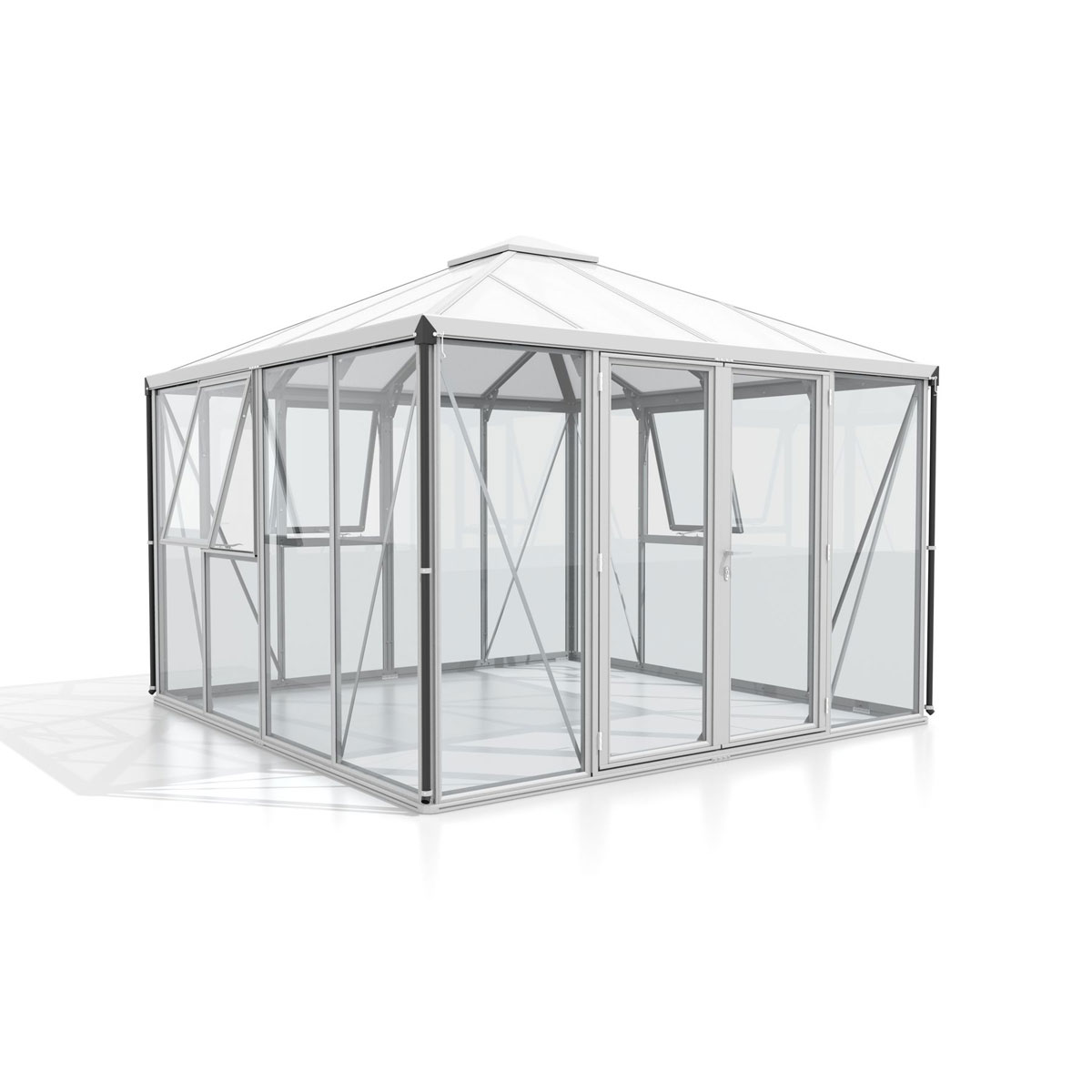 Vitavia Gewächshaus Jack Roof 10m² silber Bild 1