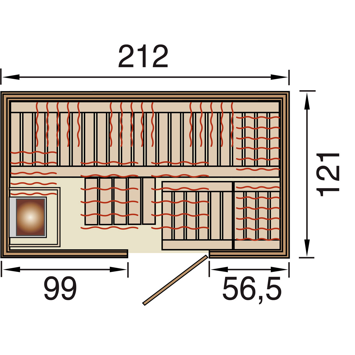 Weka Infrarotkabine „Uppsala Kombi“ Bild 3