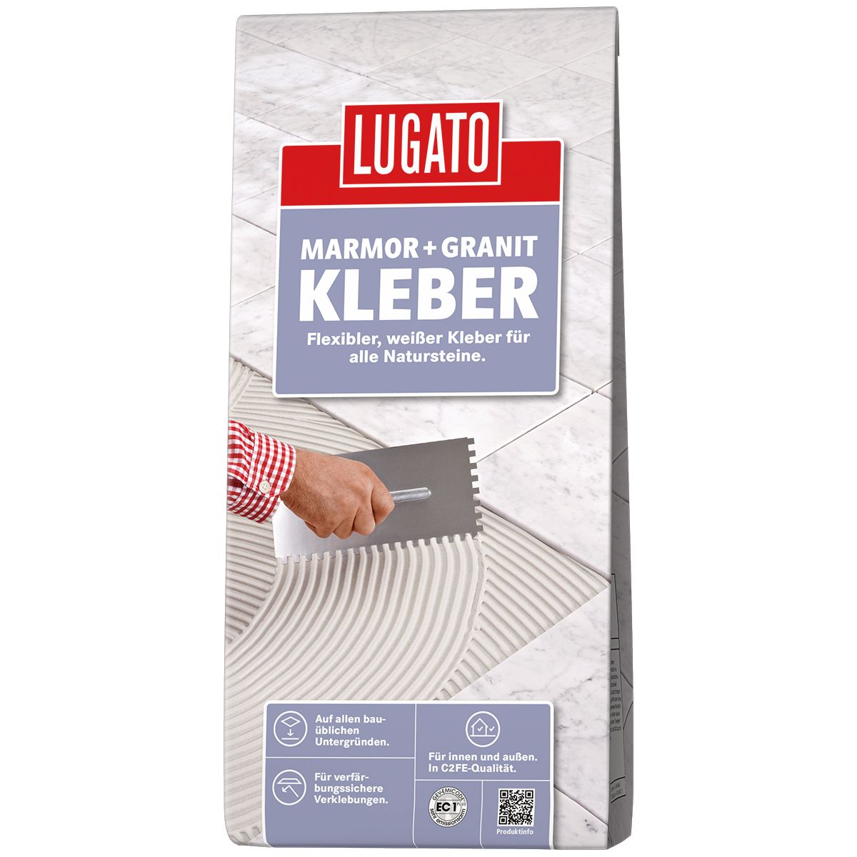 Lugato Natursteinfliesenkleber Marmor+Granit 5 kg