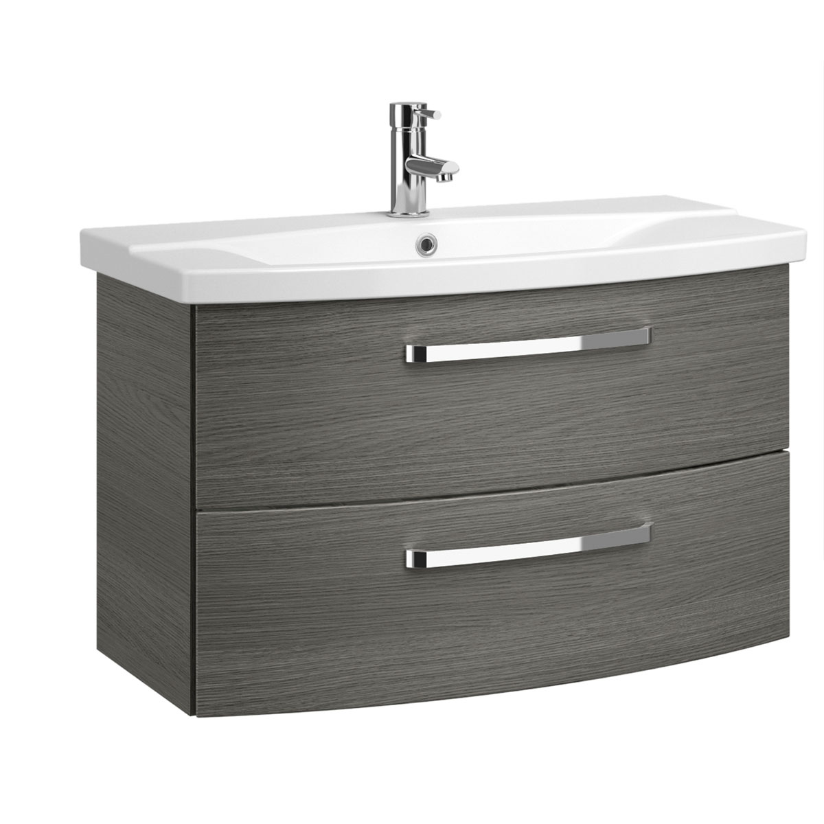 Pelipal Waschtischunterschrank Asti grau Fokus 4010 80 x 49,2 x 43 cm Bild 1