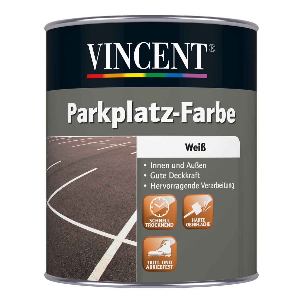 Vincent Parkplatz-Farbe weiß 1,3 kg
