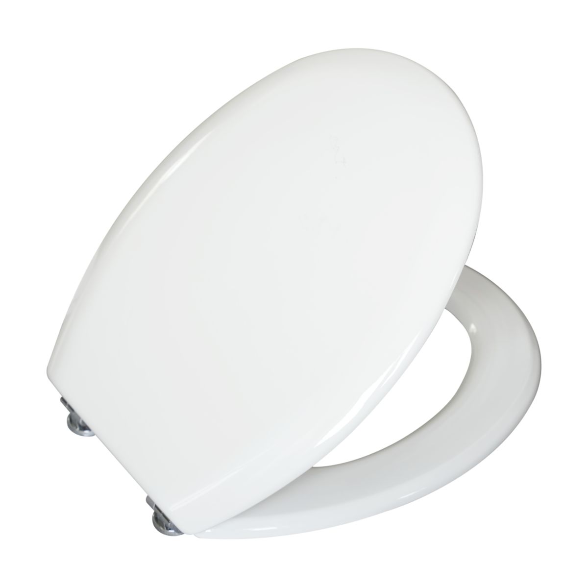 Valblue WC-Sitz Turin weiss, MDF-Holzkern, Metallscharniere verchromt Bild 2