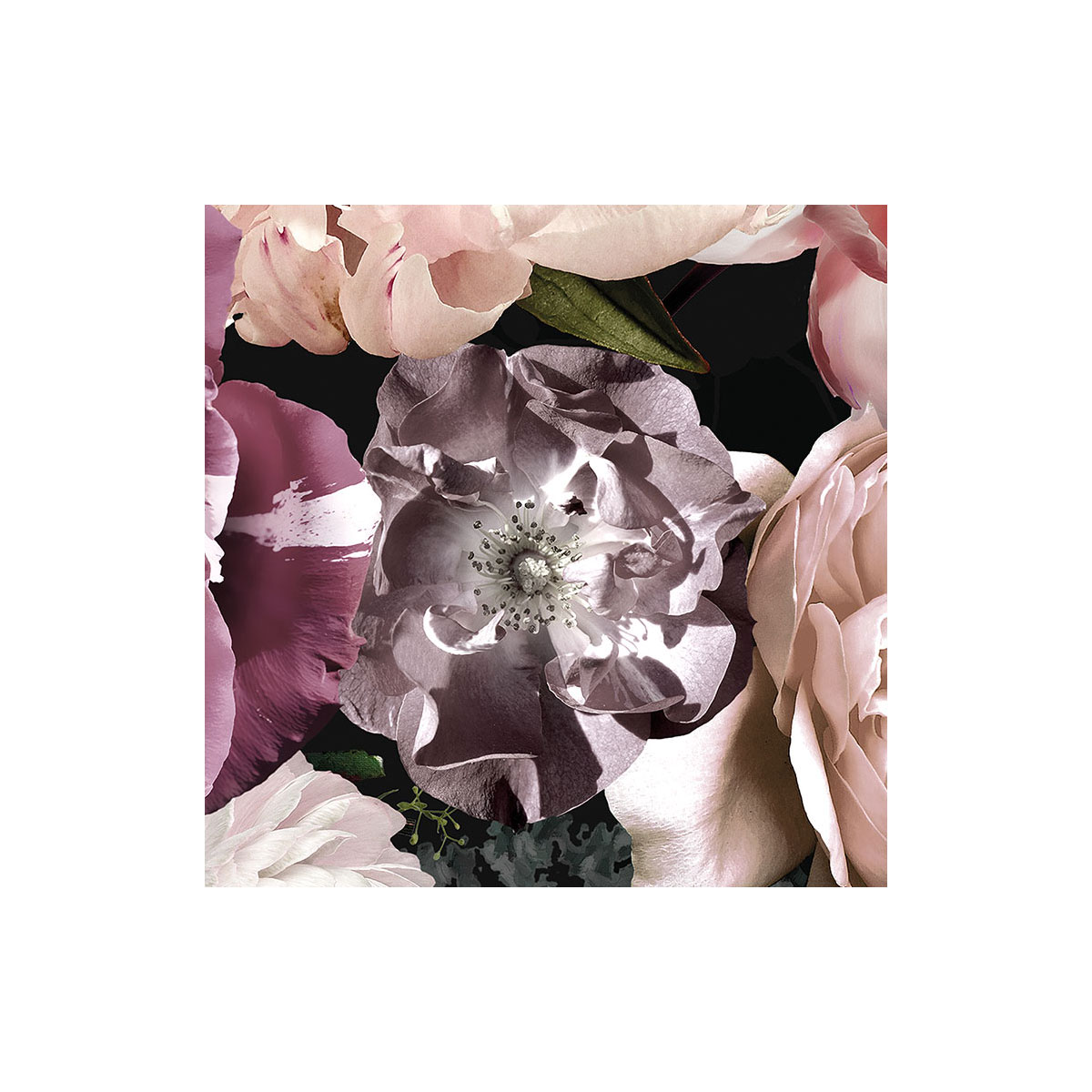 Komar  Selbstklebende Vlies Fototapete rund Enchanted Flowers Durchmesser 125 cm Bild 3