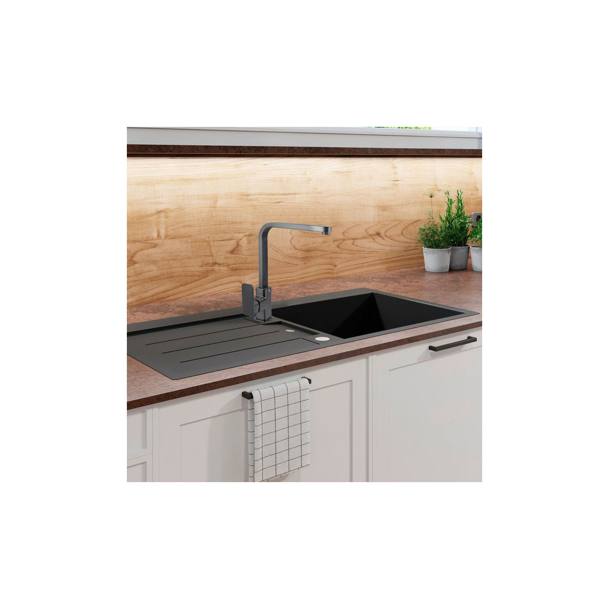 Cornat Spültischarmatur Temao, EHM-H, HD, graphitfarben Bild 3