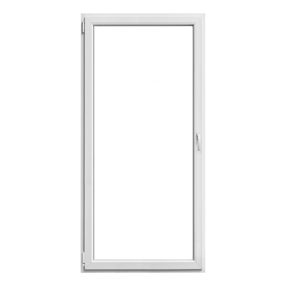 PVC-Balkontür weiß links 100 x 210 cm Bild 1