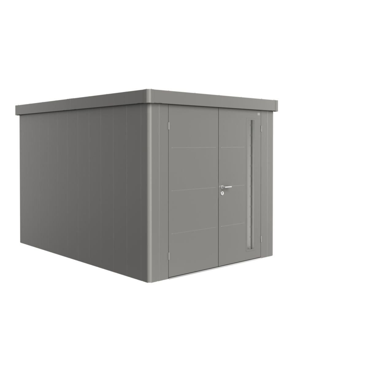 Biohort Gerätehaus Neo 4B Doppeltüre quarzgrau-metallic