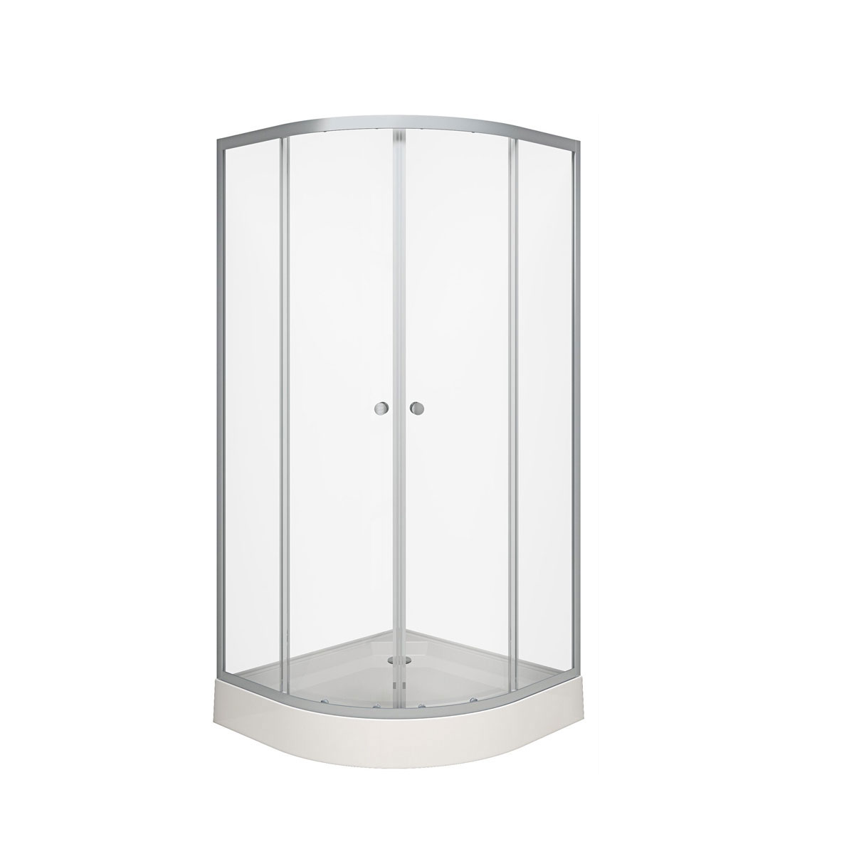 Aurlane Komplettdusche Silverline rund 90 x 200 x 90 cm Bild 1