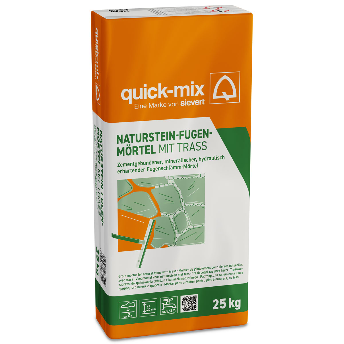 Naturstein-Fugenmörtel naturgrau 25 kg