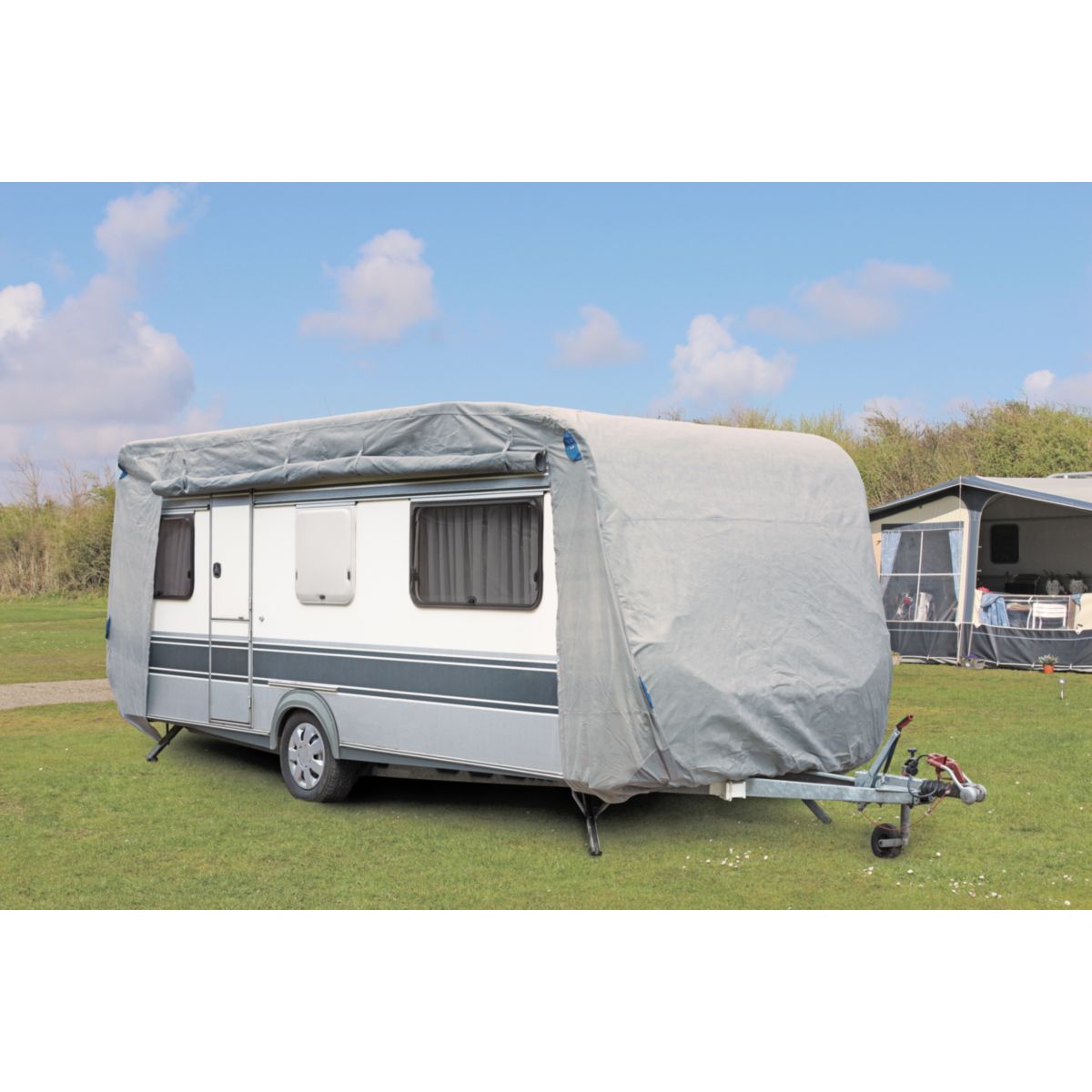 Garden Pleasure Wohnwagen-Abdeckhaube, Gr. S 4,6x2,5x2,2 m, imprägniert Bild 6