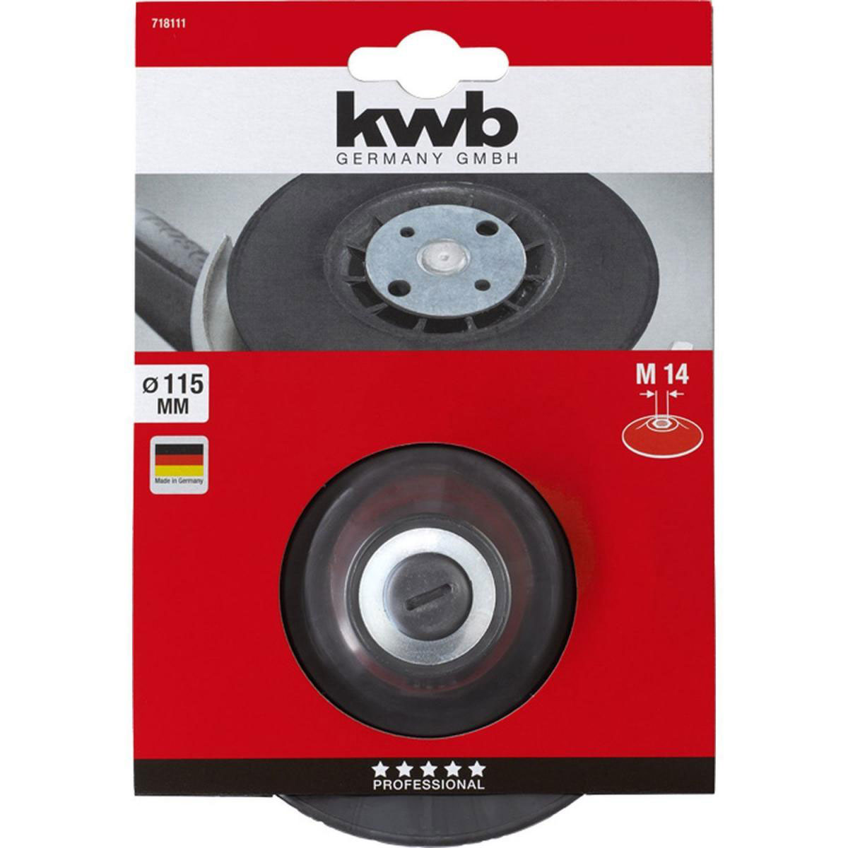 kwb  Stützteller für Winkelschleifer Durchmesser 115 mm Bild 2