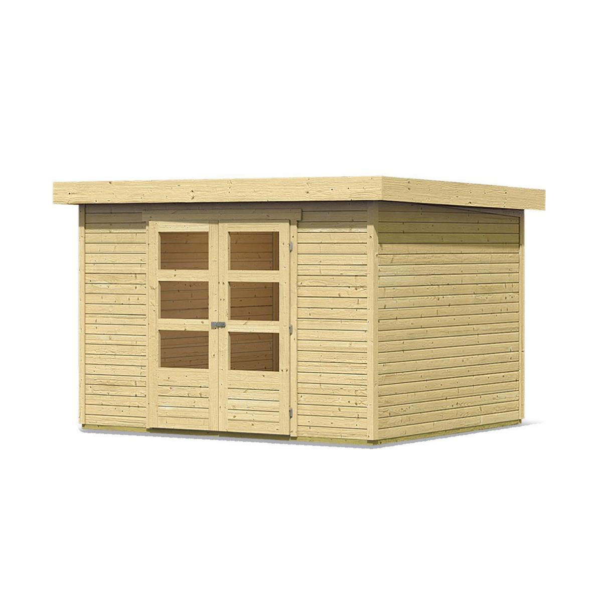Karibu Gartenhaus Askola naturbelassen 302 x 246 x 211 cm Bild 2