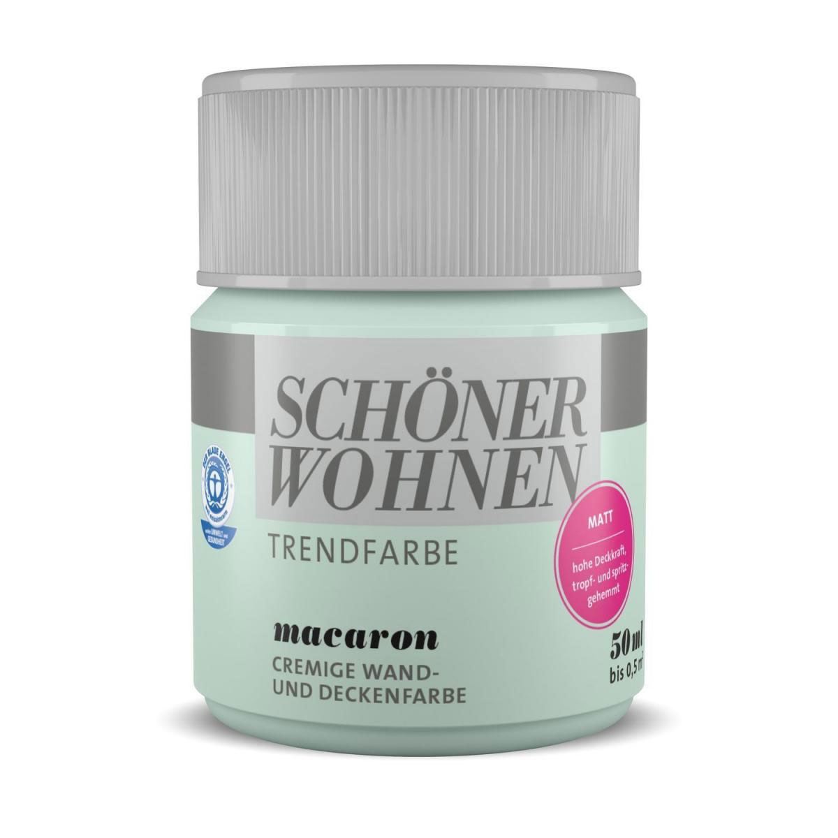 Schöner Wohnen Farbe Tester Trendfarbe matt 50 ml Macaron