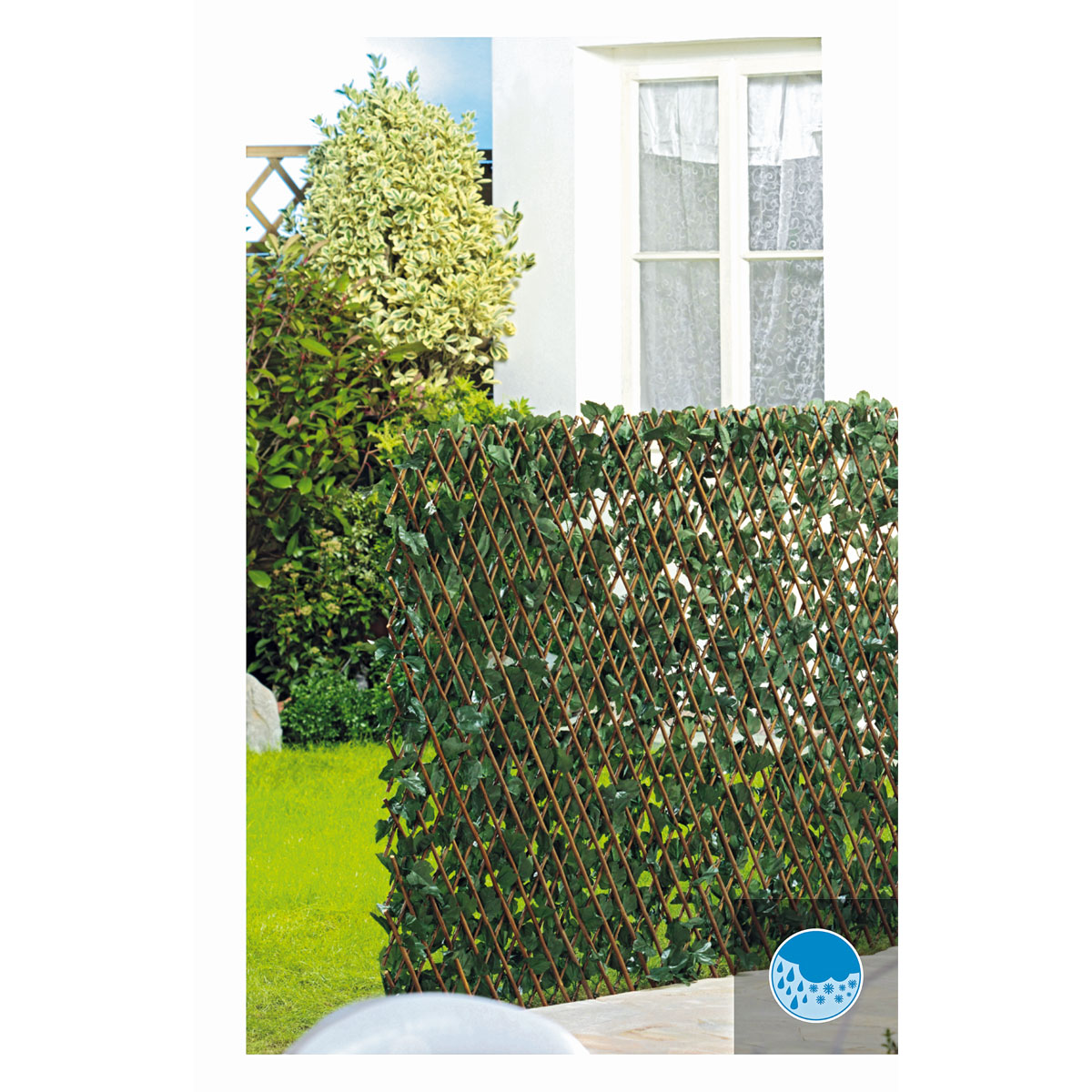 Hartmann Scherenspalier Weide mit Kunststoffblättern Efeu 1 x 2 m Bild 2