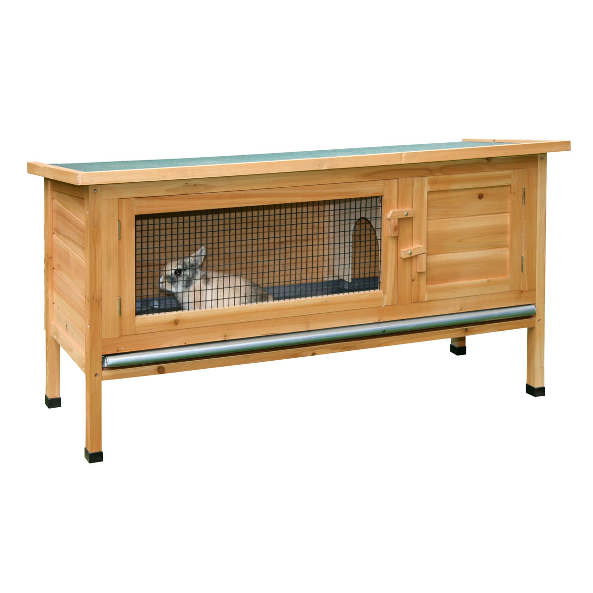 Kleintierstall Alfred 116 x 62 x 45 cm braun