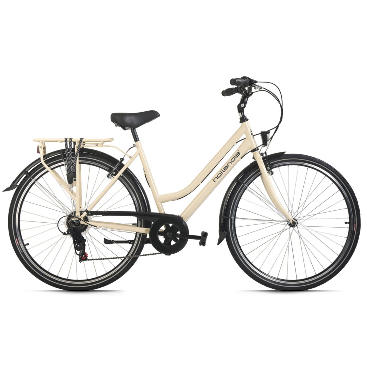 Hollandrad Damen 28" City Next Beige RH 50 cm 6 Gänge Hollandia