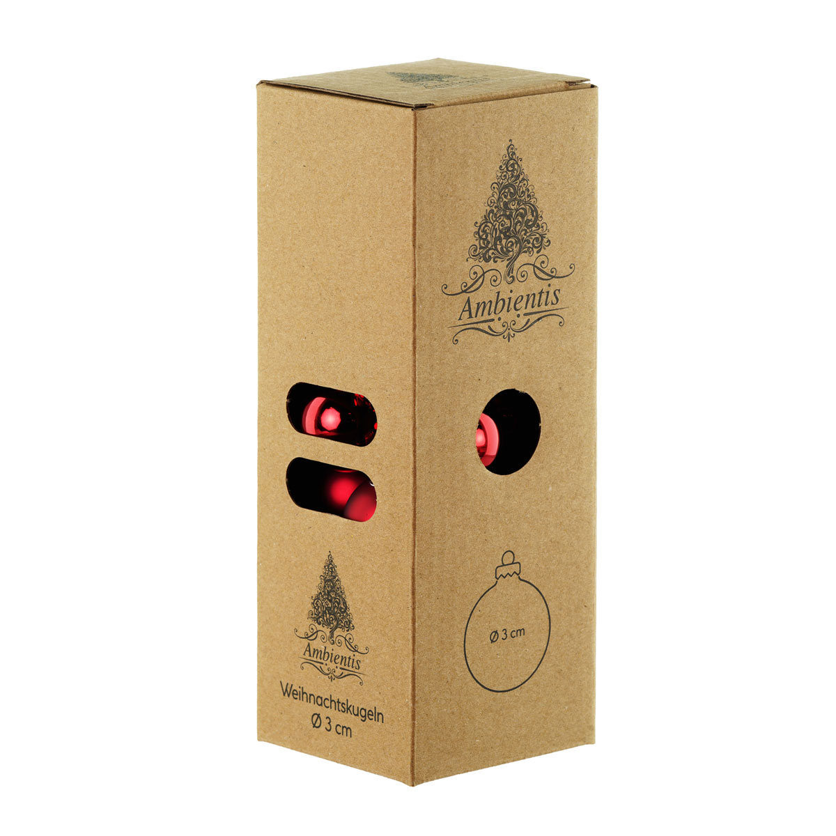 Ambientis Glaskugeln 3 cm rubinrot Mix Bild 2