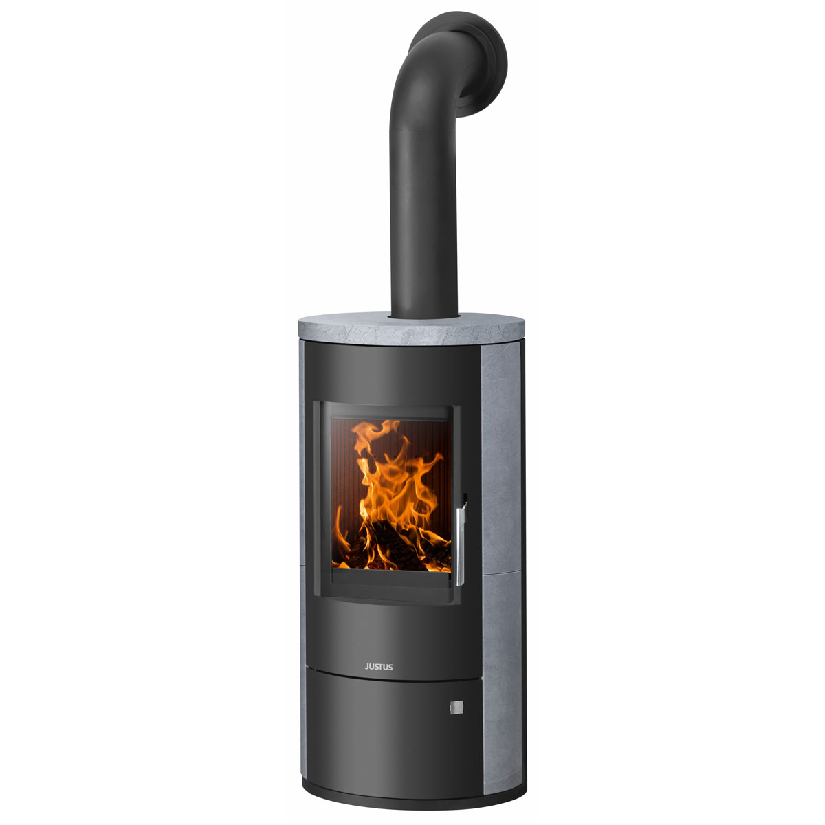 Kaminofen Austin 5 Stahl SchwarzSpeckstein Bild 1