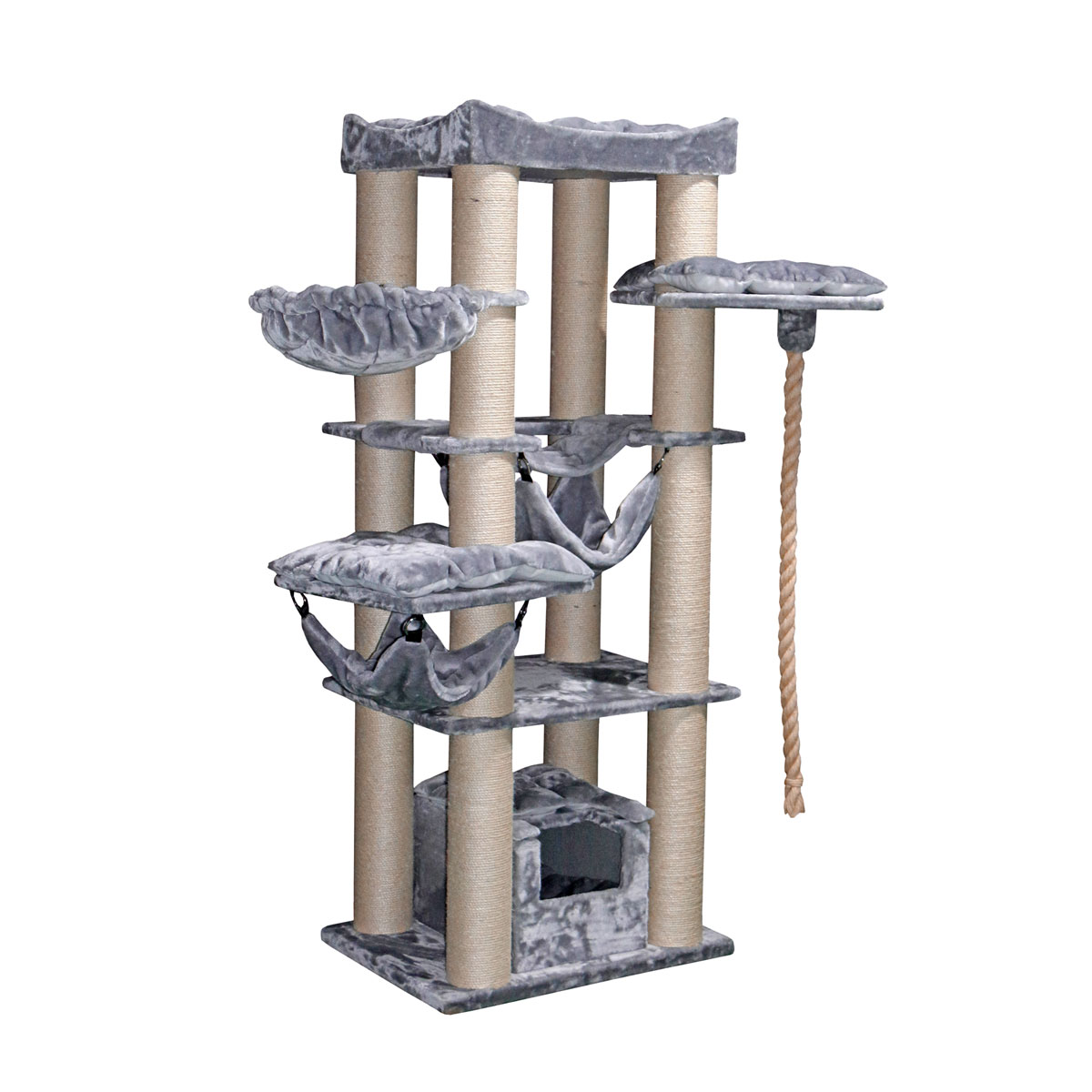Nobby Kratzbaum Rubi 60 x 80 x 197 cm grau