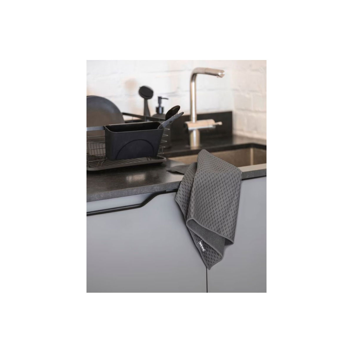 Wenko Mikrofaser Geschirrtücher Mod. Miko, 2er Set zum Abtrocken und Polieren Bild 3