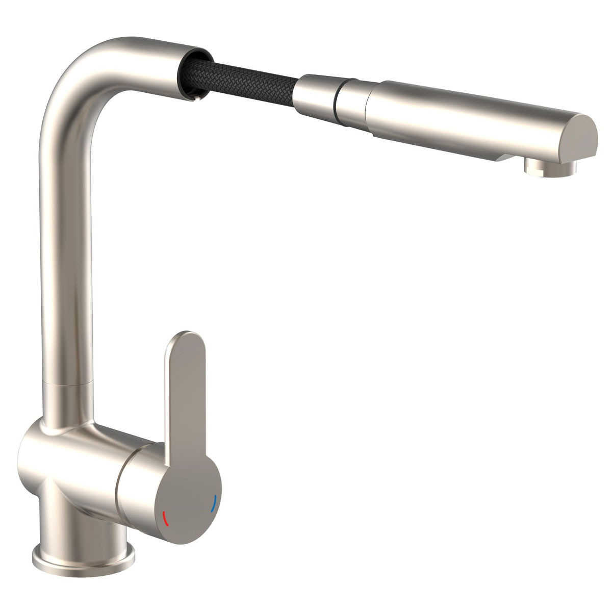 Schütte Spültischarmatur London Edelstahloptik mit herausziehbarem Auslauf Bild 3