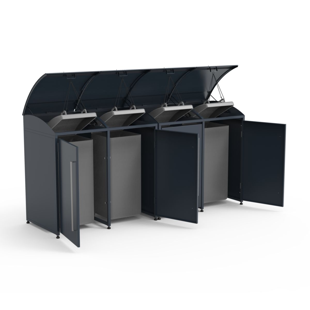 Westmann Mülltonnenbox Moderna 4 4x 240 L 83x278x135 cm Bild 3