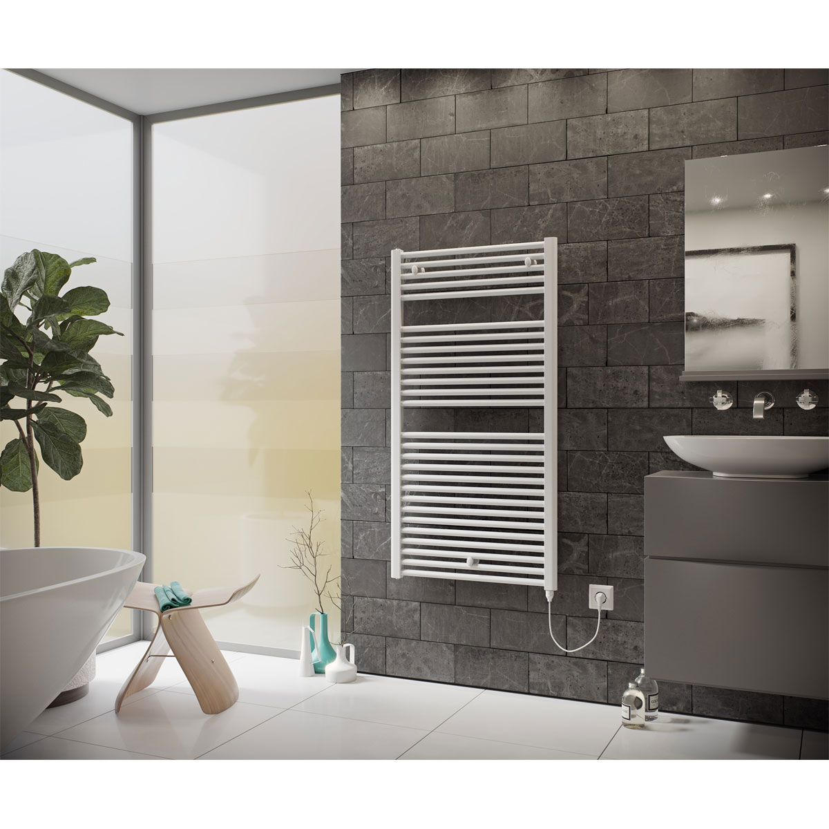 Ximax  Elektrischer Handtuchwärmer Tip 1691 x 600 mm 900 Watt Typ 1 Weiß