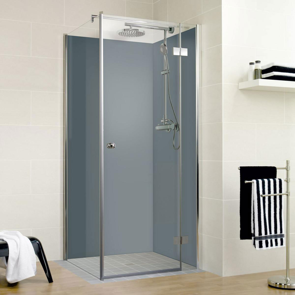 Schulte Duschrückwand Decodesign-Set über Eck 900 x 2100 mm anthrazit Bild 1