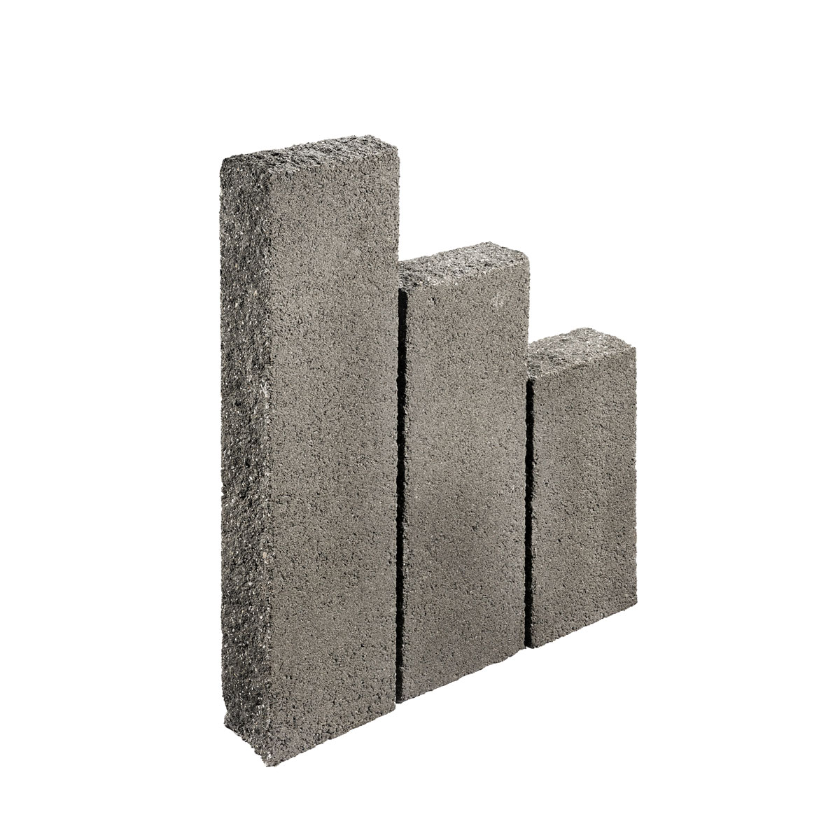 Palisade „Natura Trend“ 25x12,5x75cm basalt-schwarz