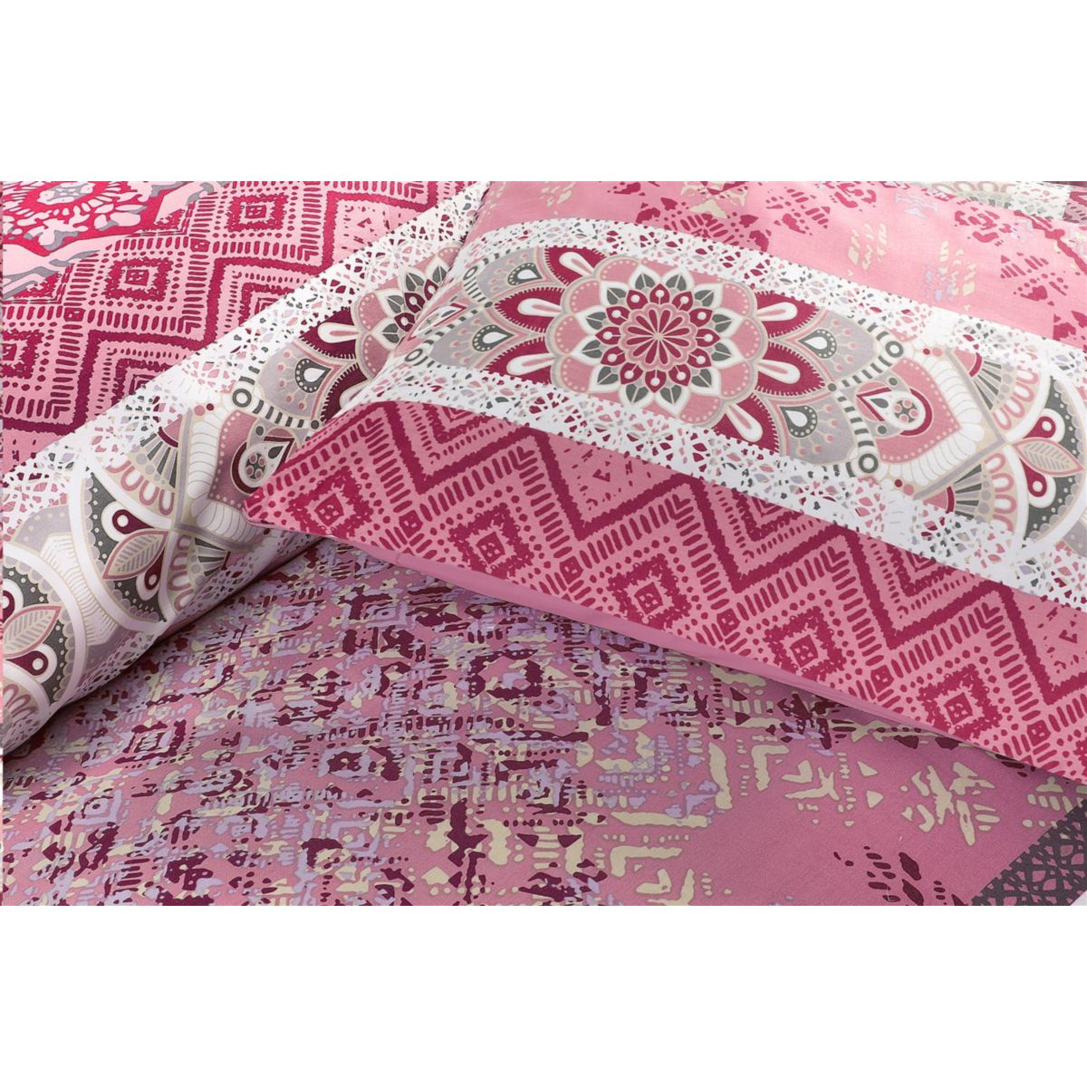 Bettwäsche Alegra 125-NL Multi / Rosa 140cm x 240cm Bild 4