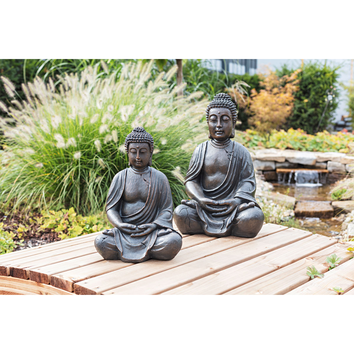 Buddha Kunstharz 50 cm Bild 2