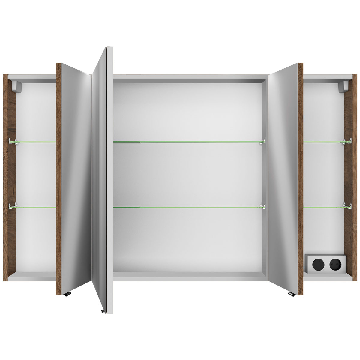 Pelipal Spiegelschrank Asti braun 122 x 1,6 x 26,5 cm Bild 2