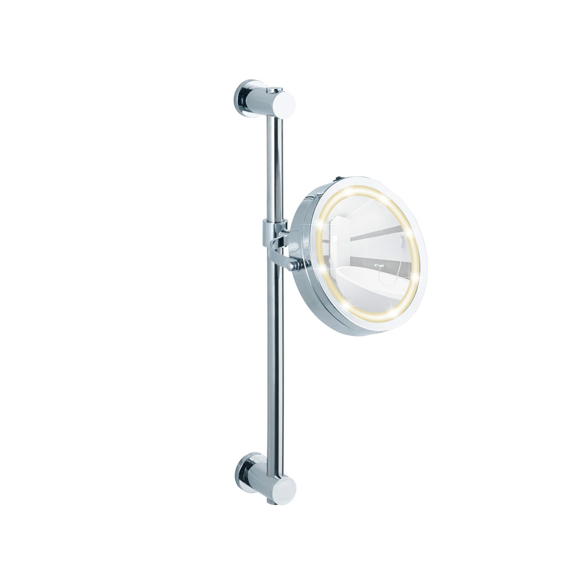 Wenko  Power-Loc LED Wandspiegel Carpi Befestigen ohne bohren Bild 1