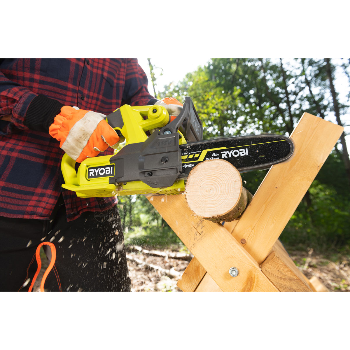 Ryobi  Akku-Kettensäge RY18CS20A-0 Schwertlänge 20 cm Bild 6