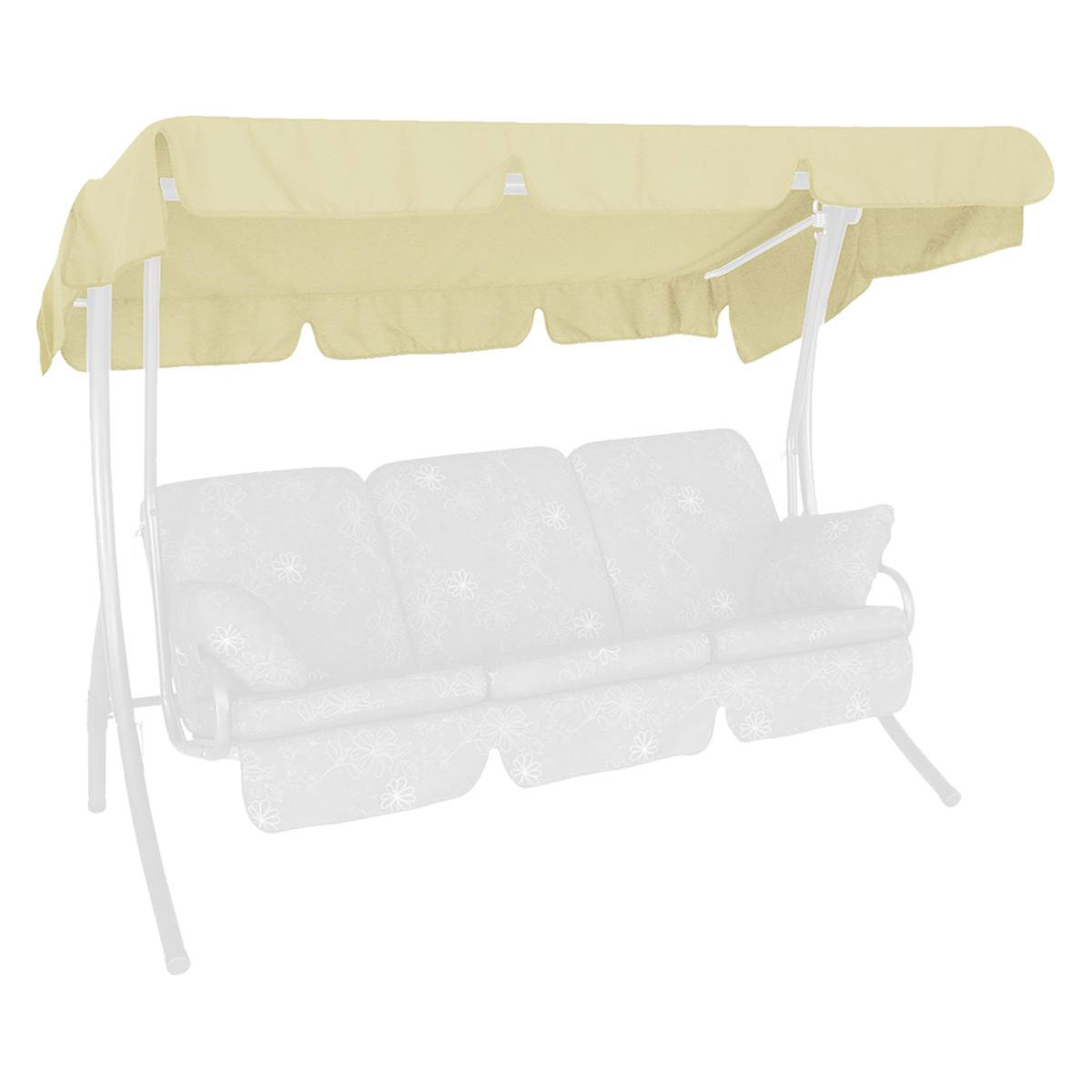 Angerer Freizeitmöbel GmbH Sonnendach, 210x145 cm, Swingtex, elfenbein