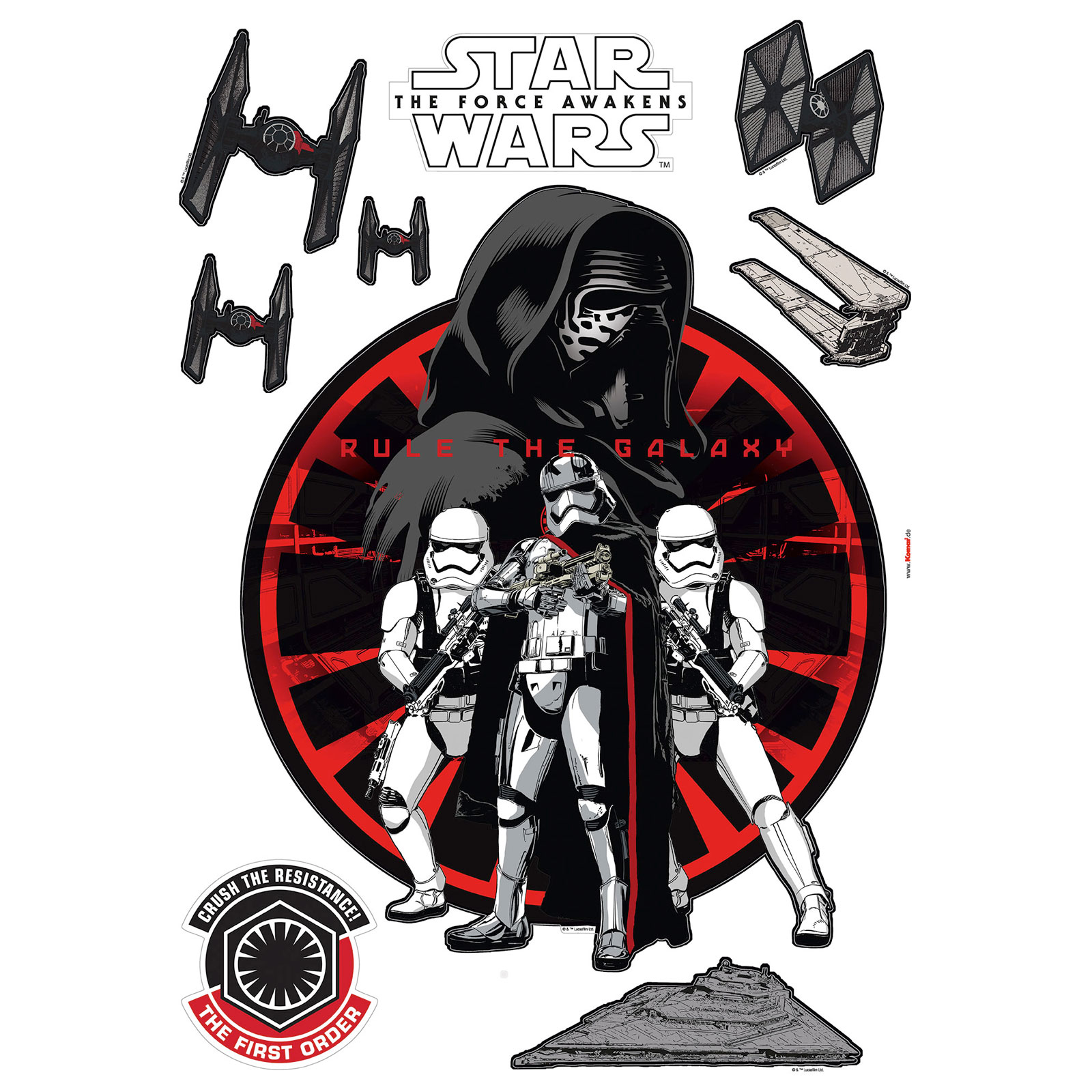 Komar  Wandtattoo Star Wars First Order 50x70 cm Bild 2