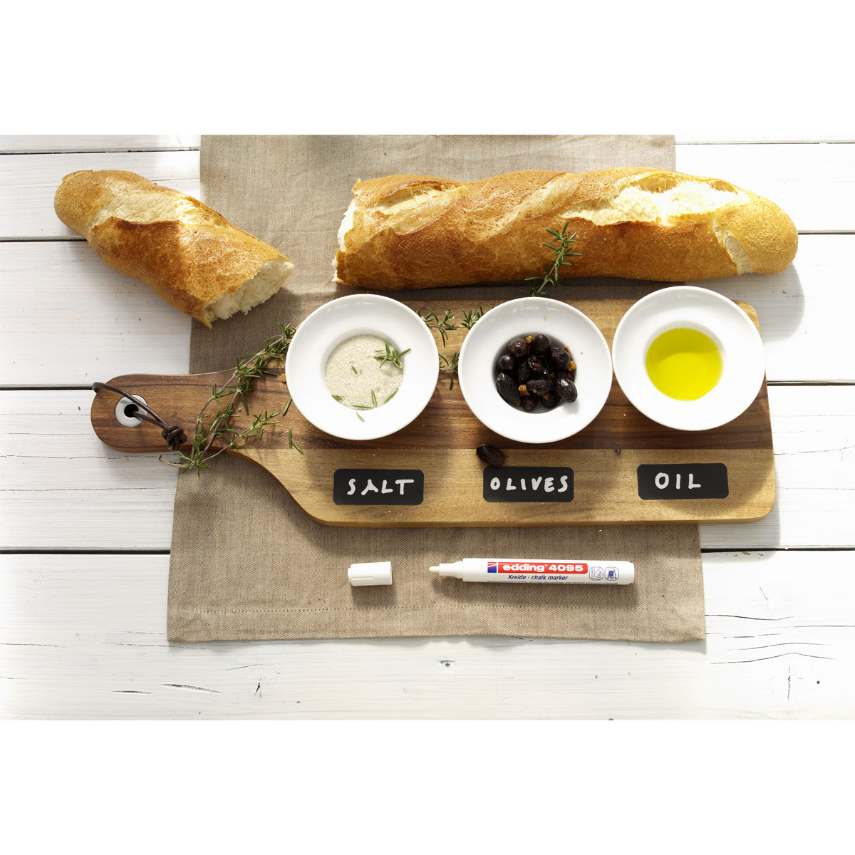 Edding  Kreidemarker e-4095/1 weiß Bild 5