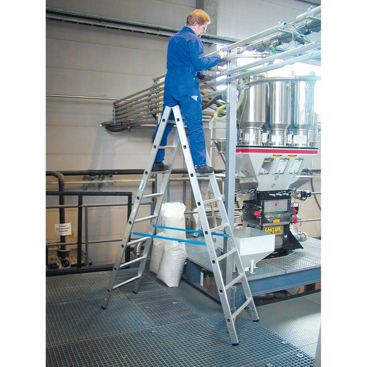 Krause Sprossen-Doppelleiter Stabilo 2 x 8 Sprossen Bild 3