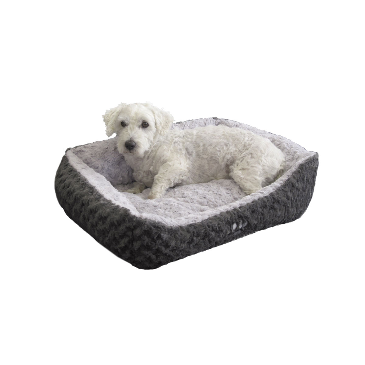 Nobby Komfortbett Seoli 45 x 40 x 18 cm dunkelgrau/ hellgrau