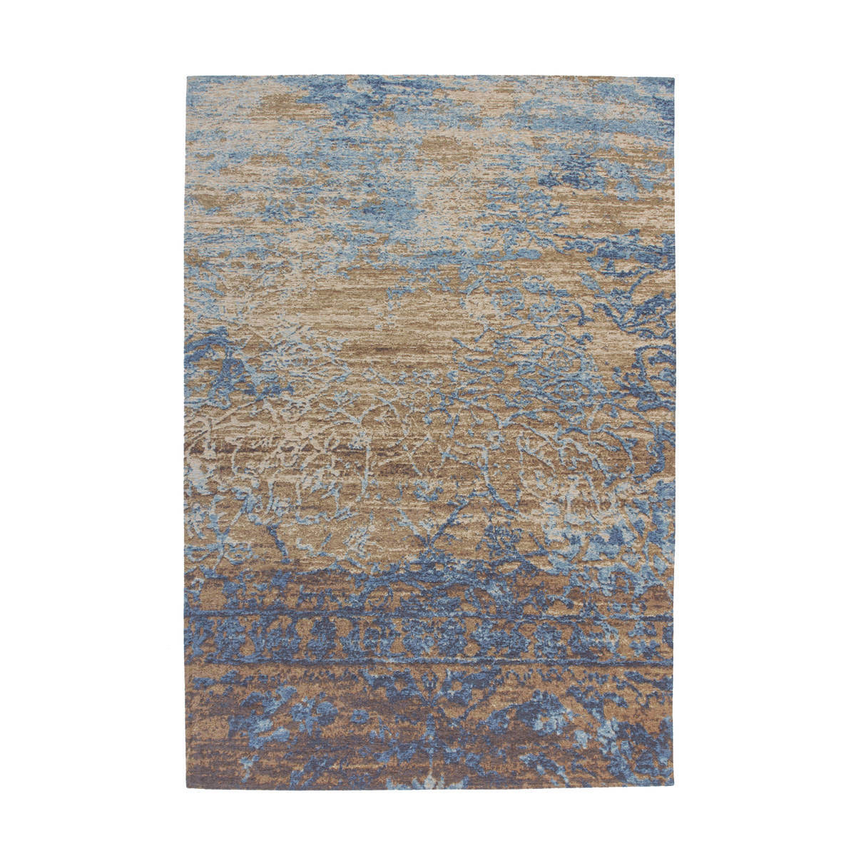 Jacquard-Teppich Blaze 600 blau/beige