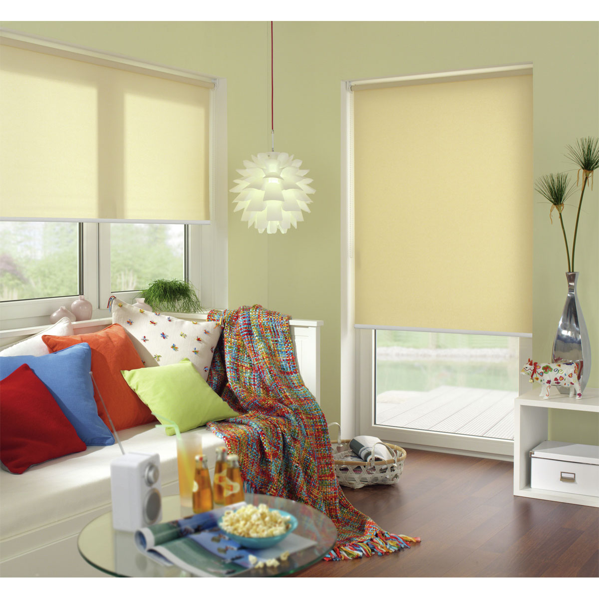 Gardinia Seitenzugrollo 62 x 180 cm Uni champagner Bild 6