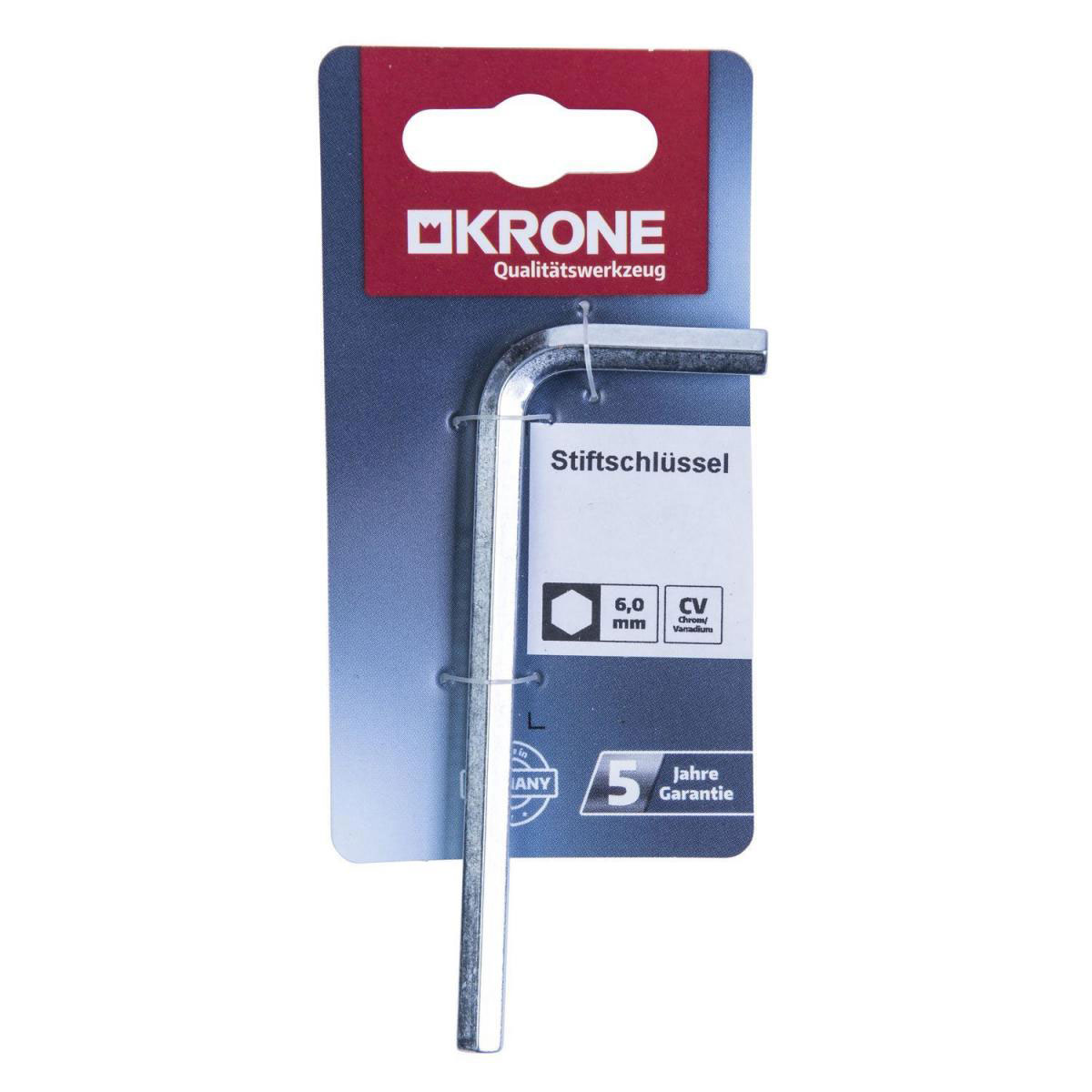 Krone Stiftschlüssel 6-kantig 6 mm Bild 2