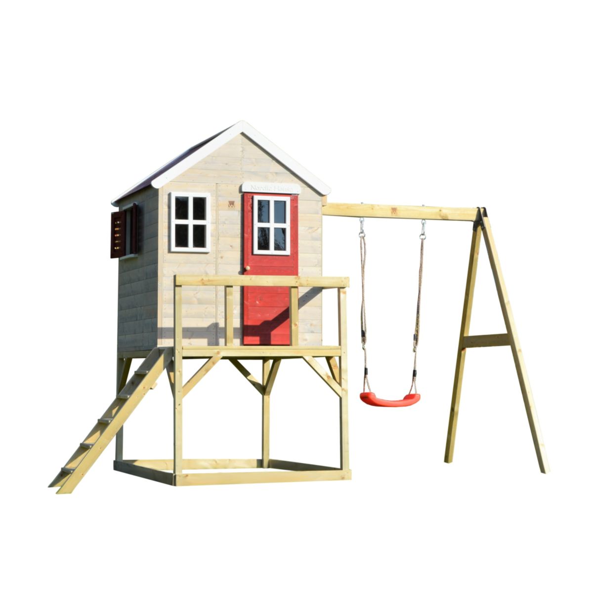 Wendi Toys Spielhaus Zebra inkl. Schaukel 192x350x242 cm Bild 11