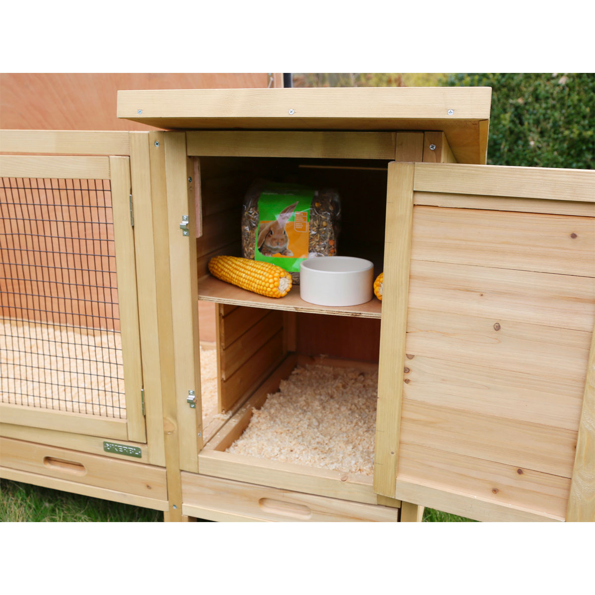 Kleintierstall Vario XXL mit Heuraufe 155 x 76 x 80 cm Bild 8