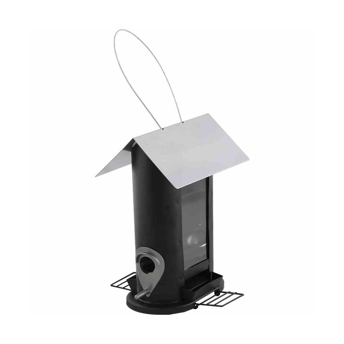 Siena Garden Vogelfutterhaus Black Line für Mischfutter 24,5 cm Bild 1