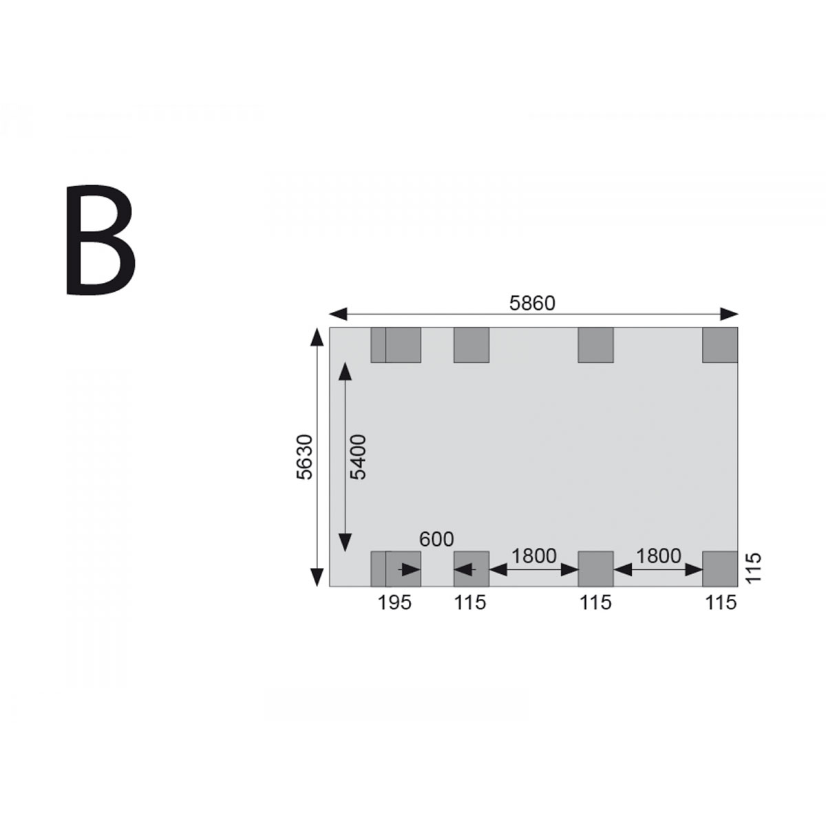 Karibu Doppelcarport Classic 2 Variante C inkl zwei Einfahrtsbögen Bild 2